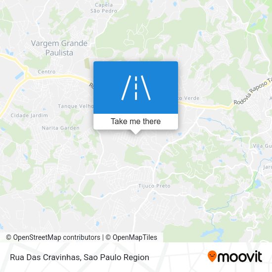 Rua Das Cravinhas map