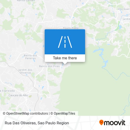 Rua Das Oliveiras map