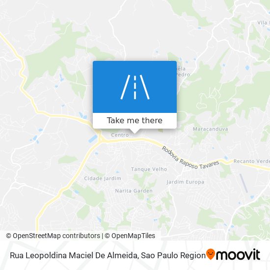 Mapa Rua Leopoldina Maciel De Almeida