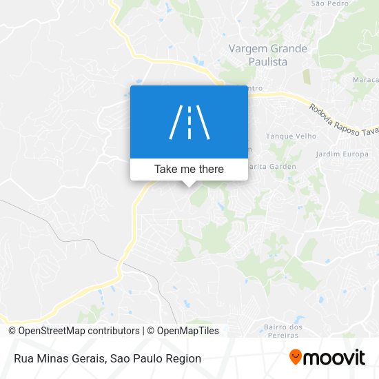 Rua Minas Gerais map