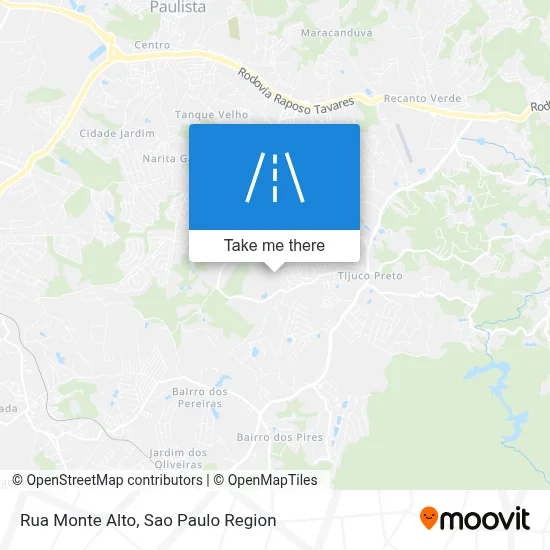 Rua Monte Alto map