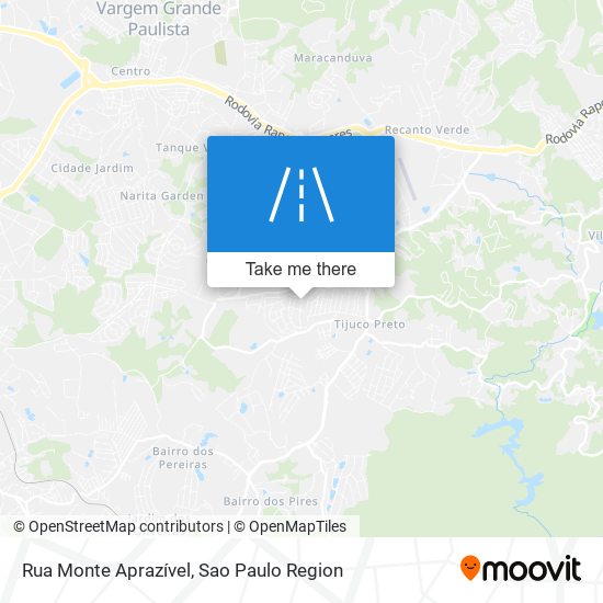 Mapa Rua Monte Aprazível