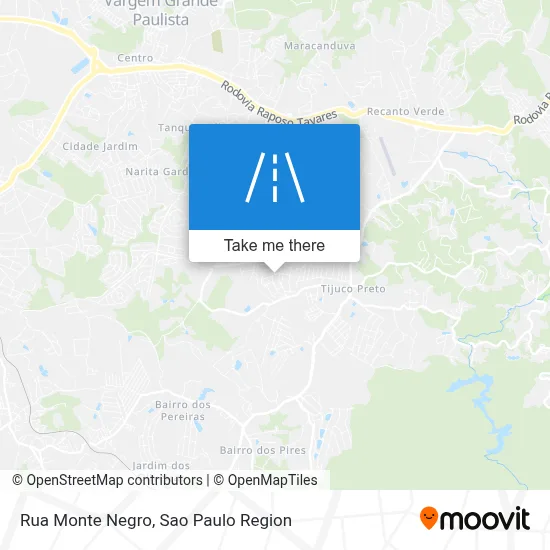 Rua Monte Negro map