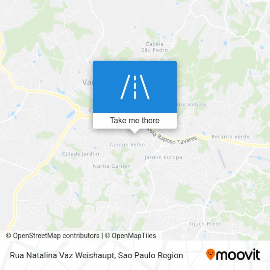 Rua Natalina Vaz Weishaupt map