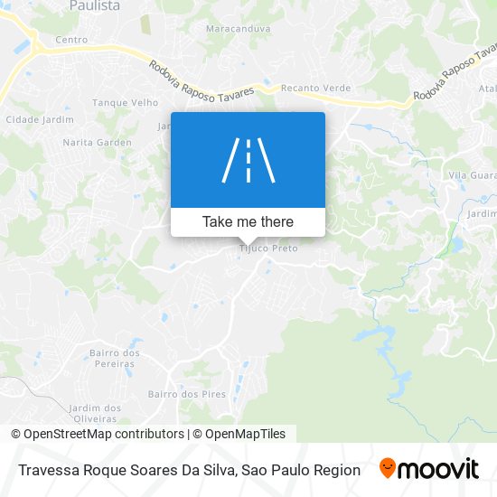 Mapa Travessa Roque Soares Da Silva