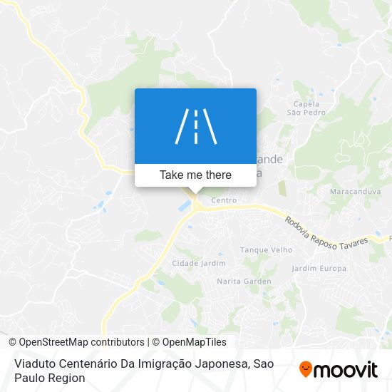 Viaduto Centenário Da Imigração Japonesa map