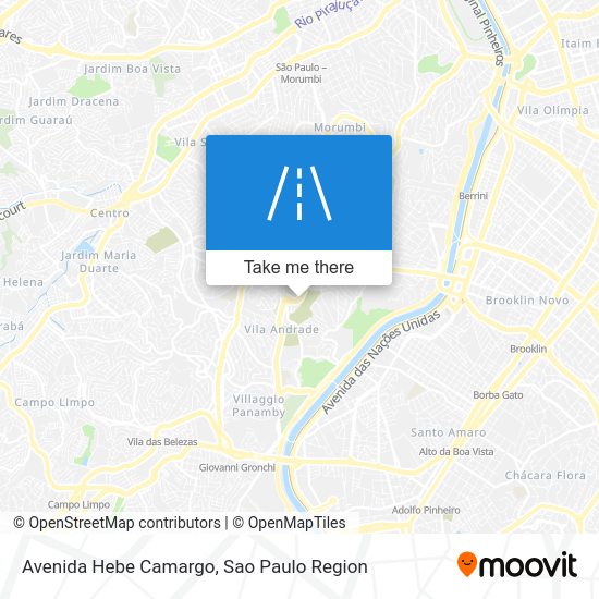 Avenida Hebe Camargo map