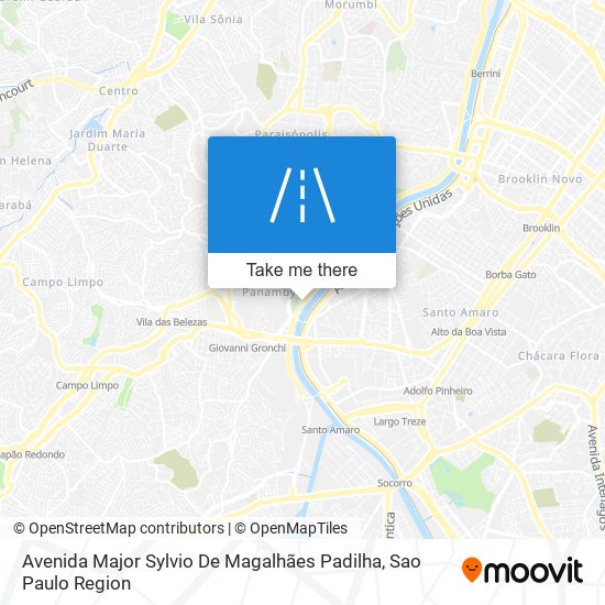 Avenida Major Sylvio De Magalhães Padilha map