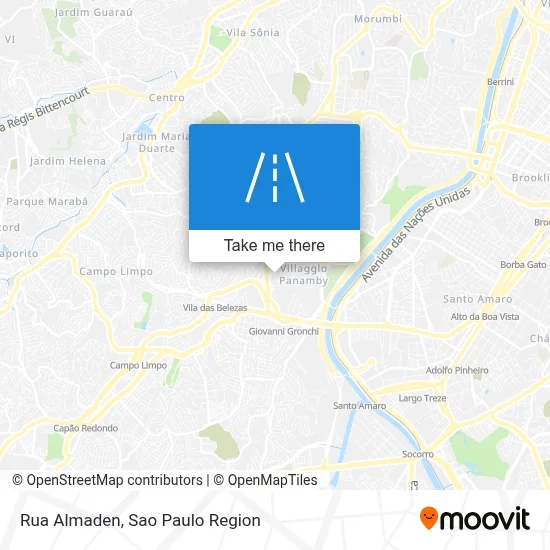 Rua Almaden map