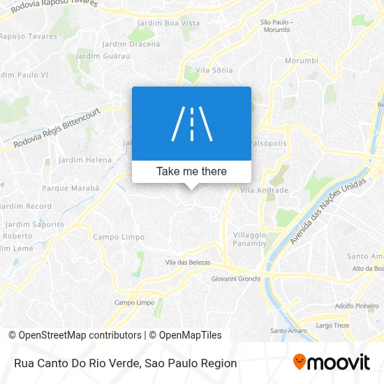 Rua Canto Do Rio Verde map
