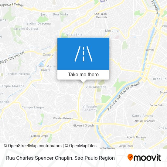 Rua Charles Spencer Chaplin map