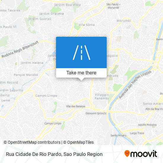 Rua Cidade De Rio Pardo map