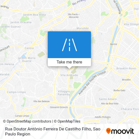Rua Doutor Antônio Ferreira De Castilho Filho map