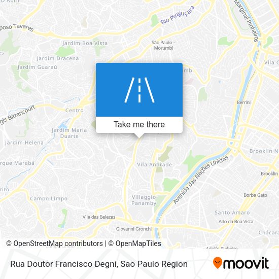 Rua Doutor Francisco Degni map