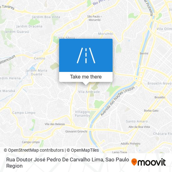 Mapa Rua Doutor José Pedro De Carvalho Lima