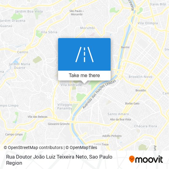 Rua Doutor João Luiz Teixeira Neto map