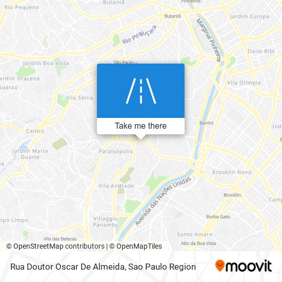 Rua Doutor Oscar De Almeida map