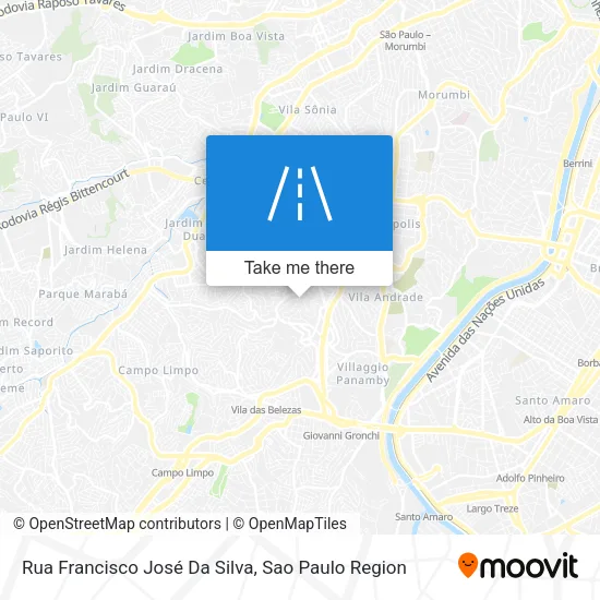 Rua Francisco José Da Silva map
