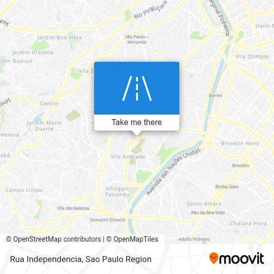 Rua Independencia map