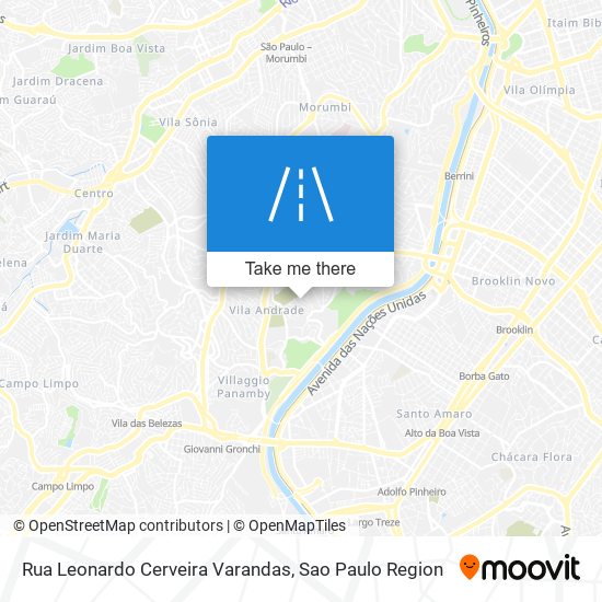 Mapa Rua Leonardo Cerveira Varandas