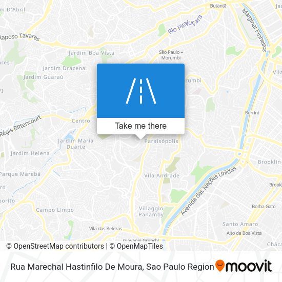 Rua Marechal Hastinfilo De Moura map