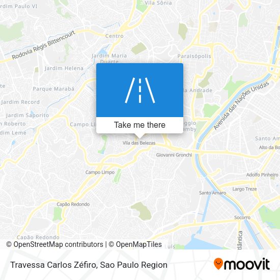 Travessa Carlos Zéfiro map