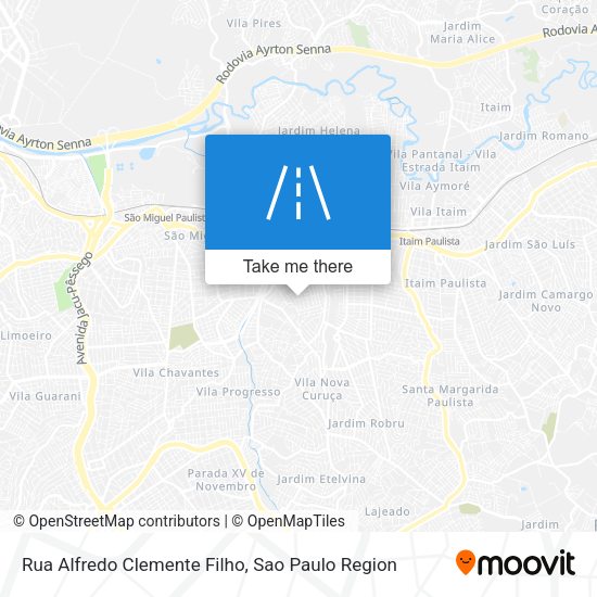 Rua Alfredo Clemente Filho map