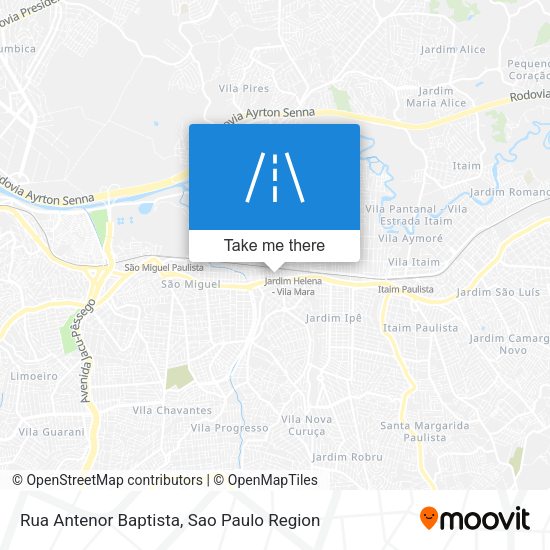 Rua Antenor Baptista map