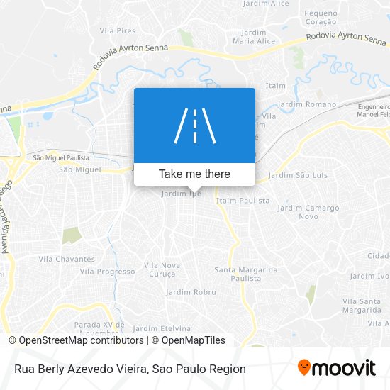 Rua Berly Azevedo Vieira map