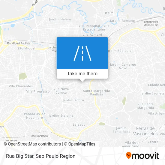 Rua Big Star map