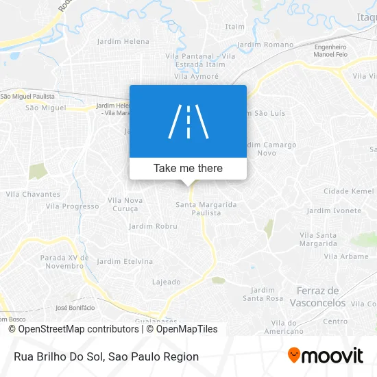 Rua Brilho Do Sol map