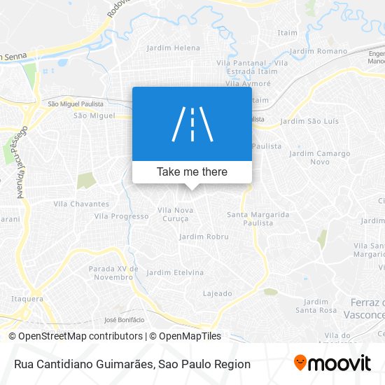 Mapa Rua Cantidiano Guimarães