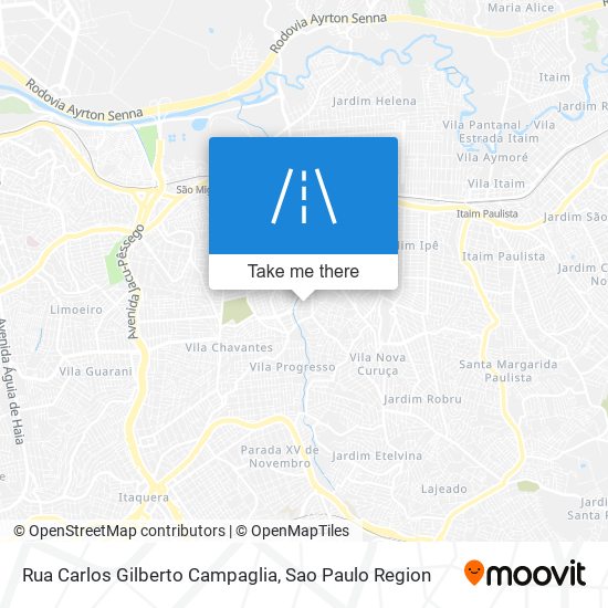 Mapa Rua Carlos Gilberto Campaglia