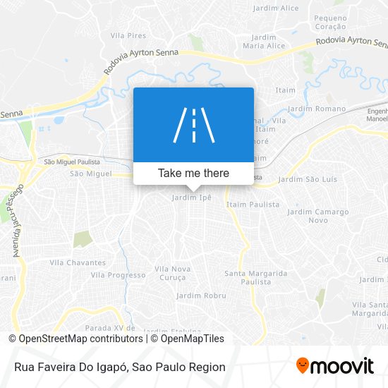 Rua Faveira Do Igapó map
