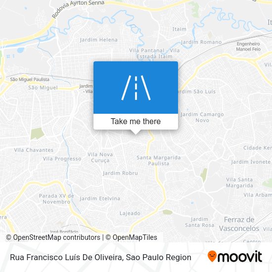 Rua Francisco Luís De Oliveira map