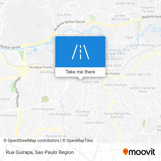 Rua Guirapa map