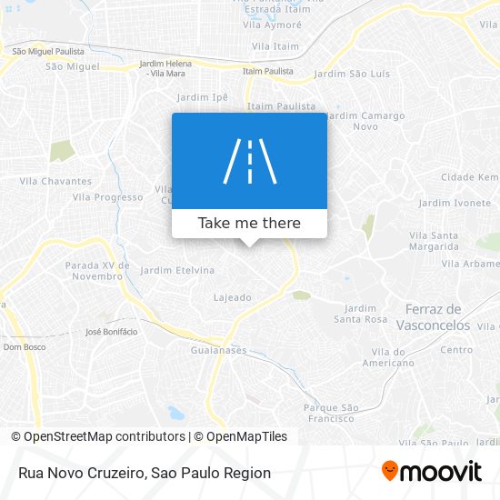 Rua Novo Cruzeiro map