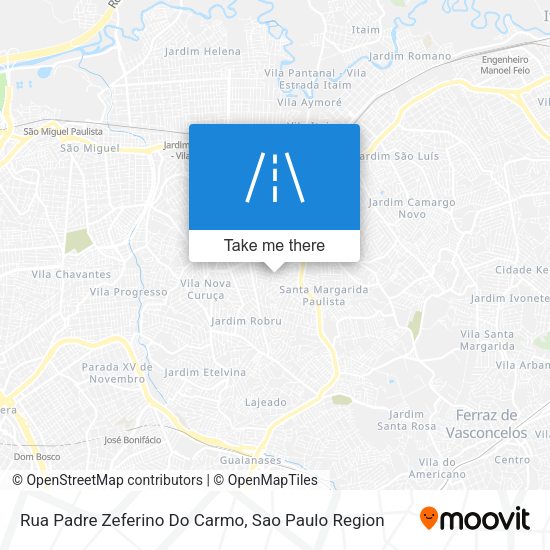 Rua Padre Zeferino Do Carmo map
