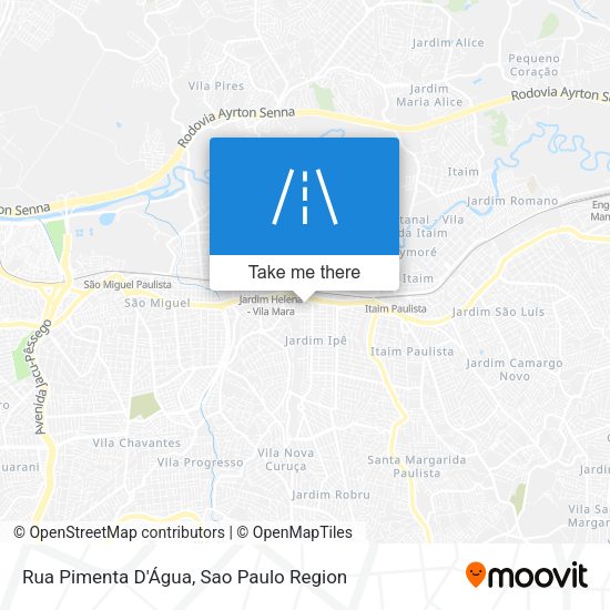 Rua Pimenta D'Água map