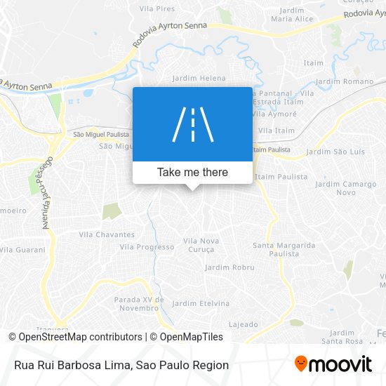 Rua Rui Barbosa Lima map