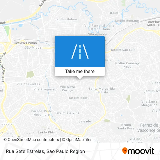 Rua Sete Estrelas map