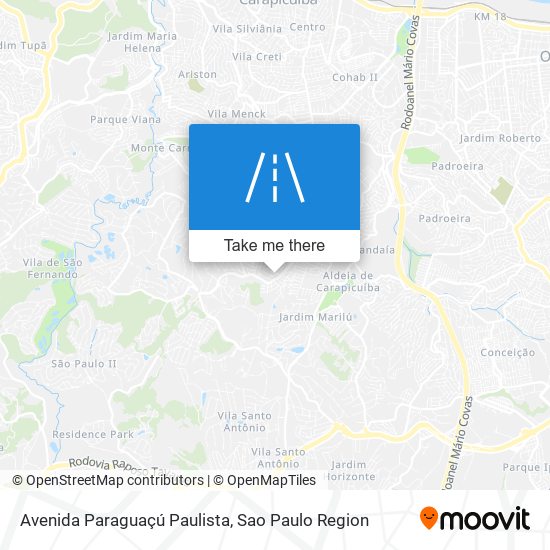 Avenida Paraguaçú Paulista map