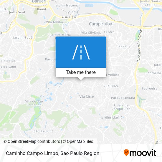 Mapa Caminho Campo Limpo