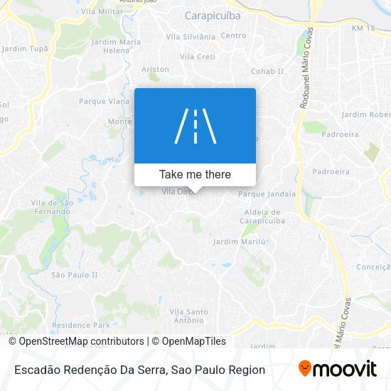 Escadão Redenção Da Serra map