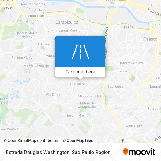 Estrada Douglas Washington map