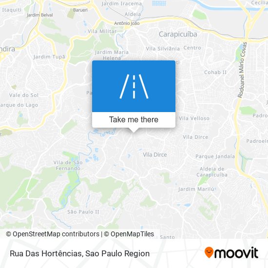 Rua Das Hortências map