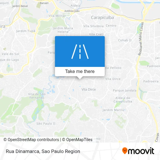 Rua Dinamarca map