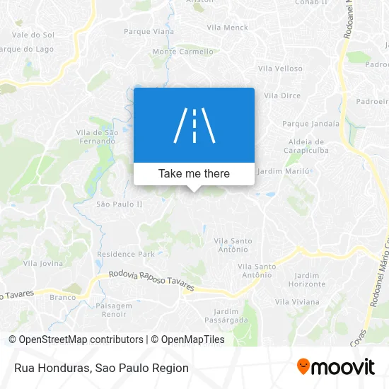 Rua Honduras map
