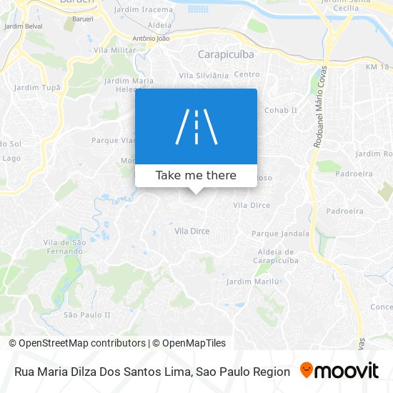 Rua Maria Dilza Dos Santos Lima map