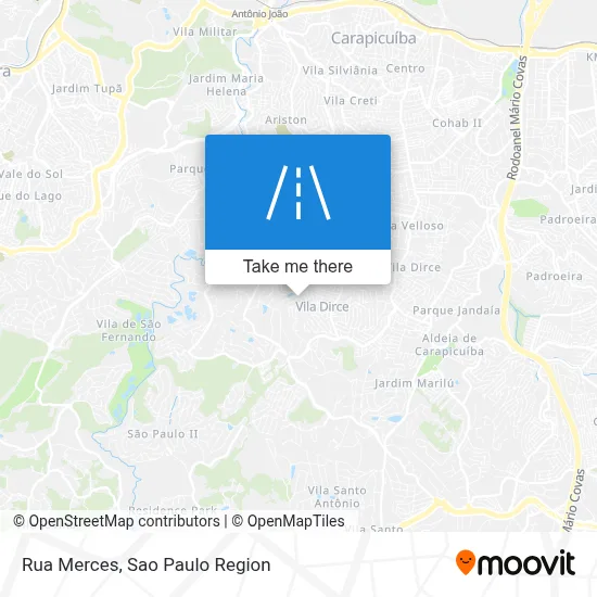 Rua Merces map